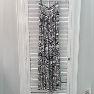 Rachel Pally Black & Ivory Abstract Wide Leg Pants XS
